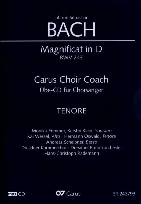 Johann Sebastian Bach - Magnificat in D BWV 243 – Carus Choir Coach – Tenor