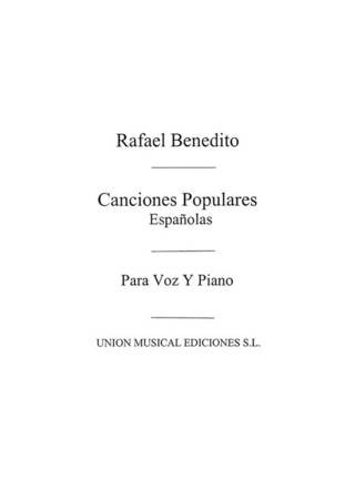 Rafael Benedito Vives - Canciones populares 4
