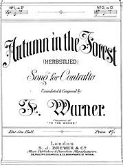F. Warner - Autumn In The Forest (Herbstlied)