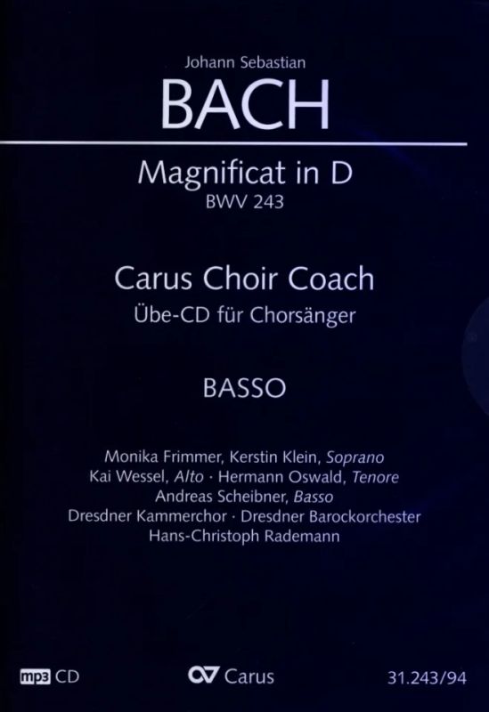 Johann Sebastian Bach - Magnificat in D BWV 243 – Carus Choir Coach – Bass