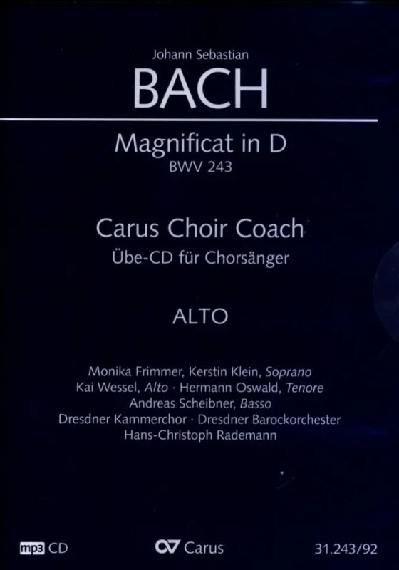 Johann Sebastian Bach - Magnificat in D BWV 243 – Carus Choir Coach – Alt