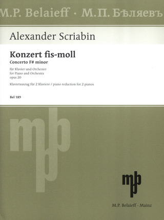Alexander Skrjabin - Klavierkonzert  fis-Moll op. 20 (1896-1897)