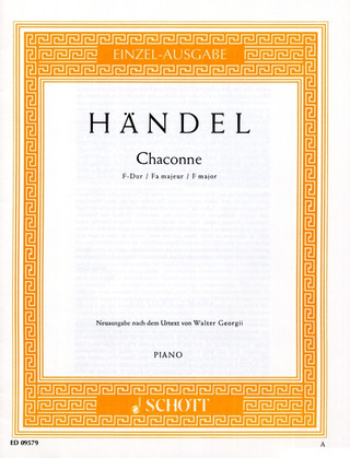 Georg Friedrich Händel - Chaconne  F-Dur