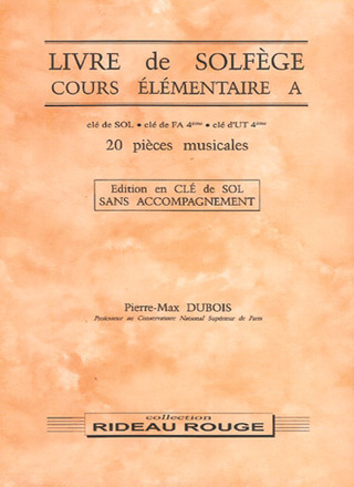 Pierre-Max Dubois - Livre de solfège