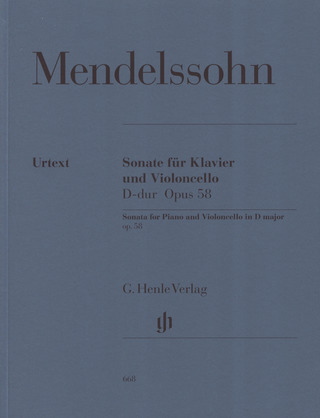 Felix Mendelssohn Bartholdy - Violoncello Sonata D major op. 58