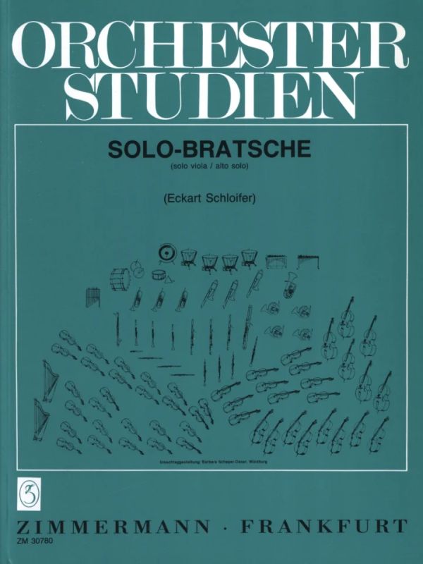 Schloifer Eckart - Orchesterstudien Viola für Solo-Bratschisten
