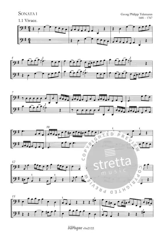 Georg Philipp Telemann - 18 Canons mélodieux ou 6 Sonates (1)