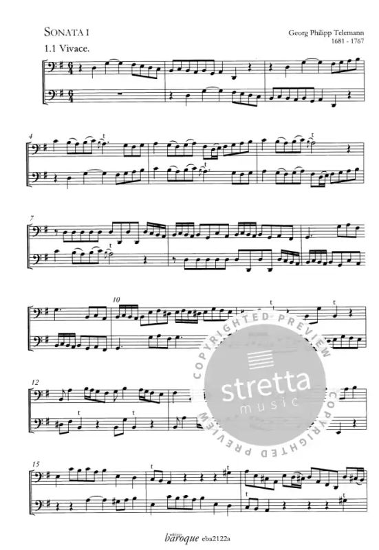 Georg Philipp Telemann - 18 Canons mélodieux ou 6 Sonates (3)