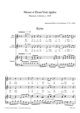Sigismund Ritter von Neukomm - Messe à Deux Voix égales