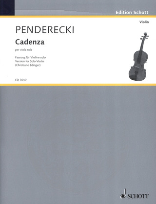 Krzysztof Penderecki - Cadenza