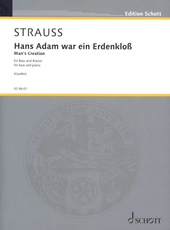 Richard Strauss - Hans Adam war ein Erdenkloss