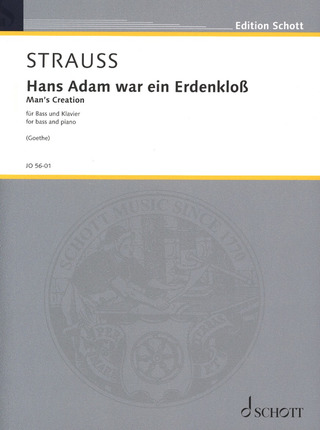 Richard Strauss - Hans Adam war ein Erdenkloss
