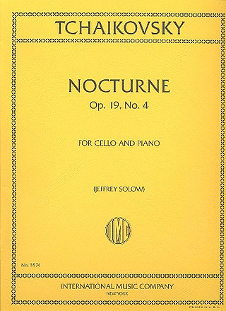 Pyotr Ilyich Tchaikovsky - Nocturne Op. 19 N. 4 (J. Solow)