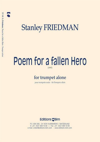 Stanley Friedman - Poem for a fallen Hero