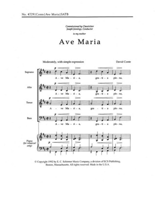 David Conte - Ave Maria