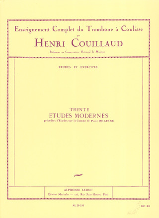 Henri Couillaud - Trente Études Modernes
