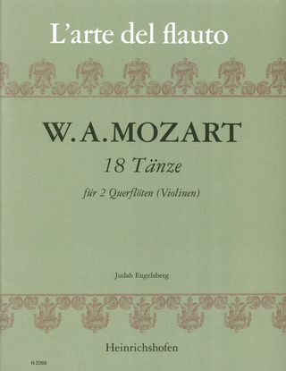 Wolfgang Amadeus Mozart - 18 Tänze für 2 Querflöten (Violinen) KV 536, Nr. 2