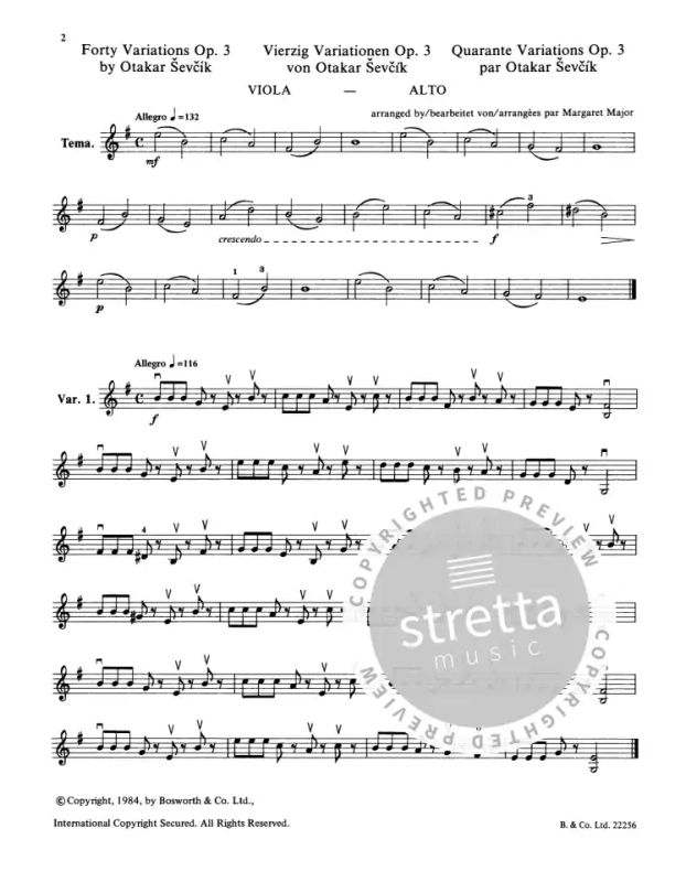 Mathematics caustic Tahiti 40 Variations op. 3 from Otakar Ševčík | buy now in the Stretta sheet music  shop