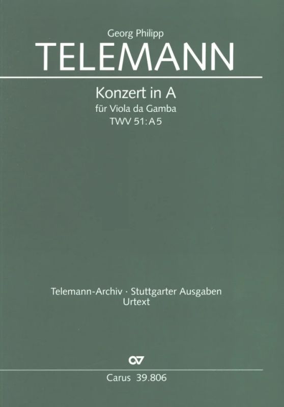 Georg Philipp Telemann - Concerto in A major TWV 51:A5