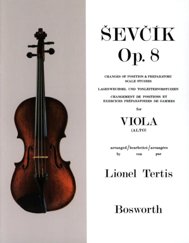 Opus 8 Sevcik Violin Studies Changes of Position and Preparatory Scale Studies 