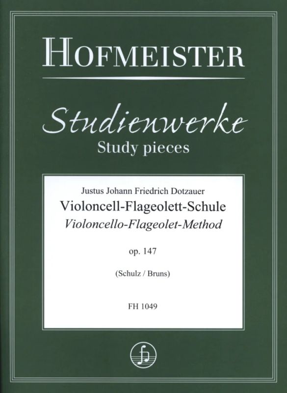 Friedrich Dotzauer: Violoncell-Flageolett-Schule op. 147