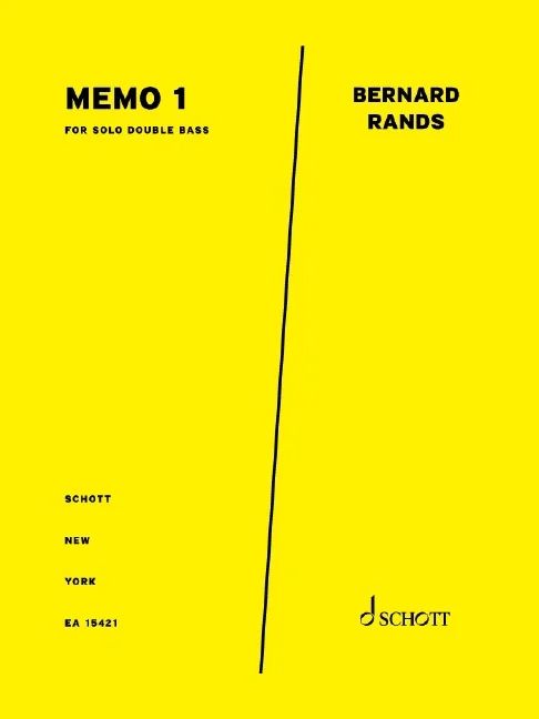 Bernard Rands - Memo 1