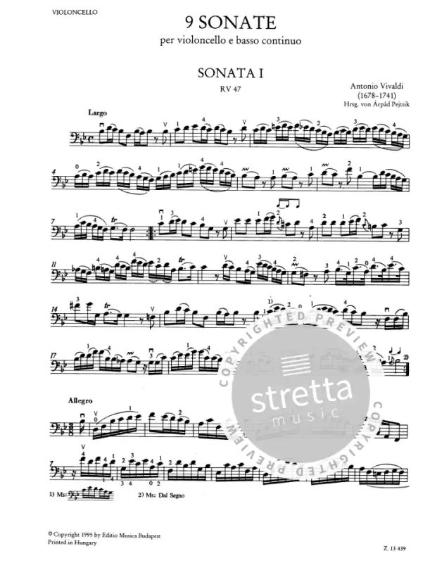 Antonio Vivaldi - 9 Sonatas RV 39-47 (6)