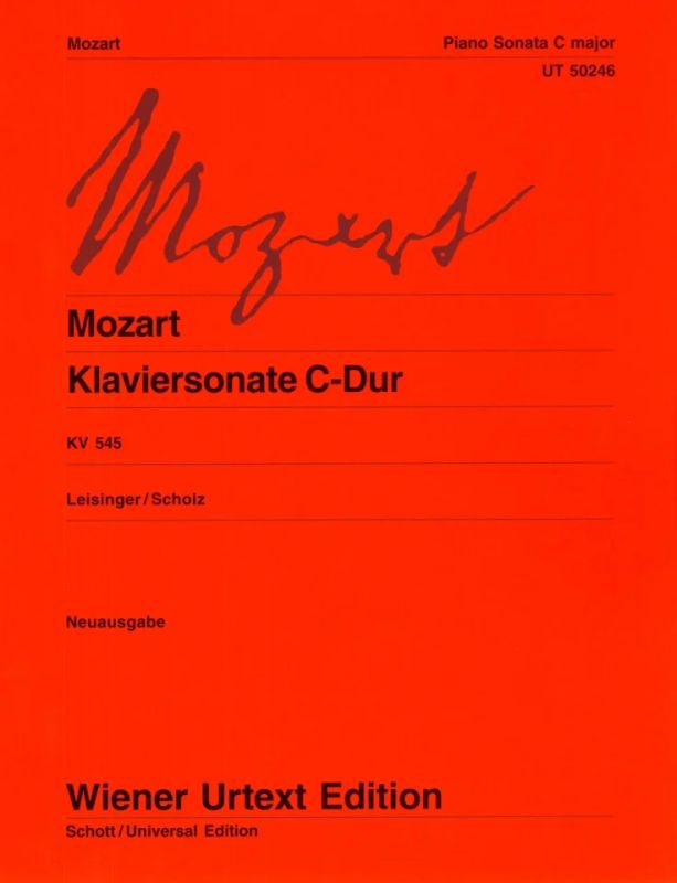 Wolfgang Amadeus Mozart - Piano Sonata C major KV 545