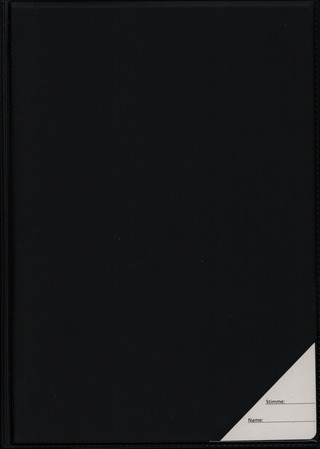 Notenmappe Bach schwarz hoch - 3cm Rücken