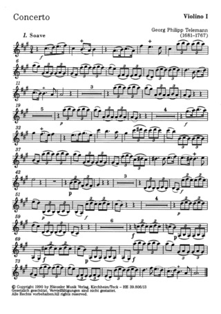 Georg Philipp Telemann - Konzert in A-Dur TWV 51:A5
