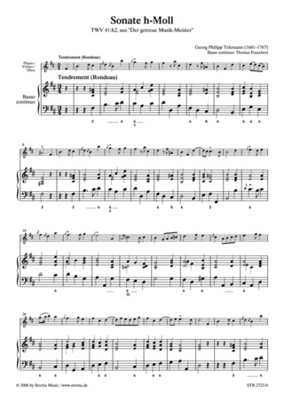 Georg Philipp Telemann: Sonate h-Moll