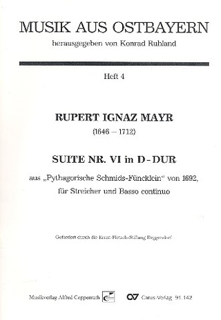 Rupert Ignaz Mayr - Suite 6 in D-Dur