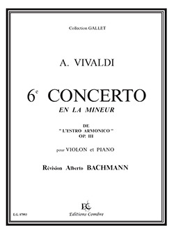 Antonio Vivaldi - Concerto n°6 en la min. Op.3 Estro Armonico