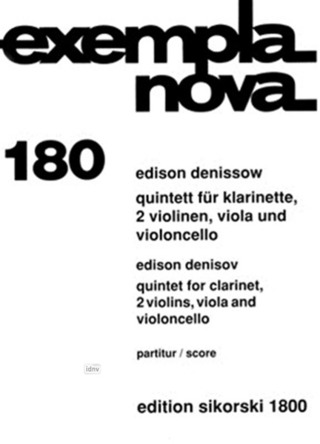 Edisson Denissow - Quintett für Klarinette, 2 Violinen, Viola und Violoncello