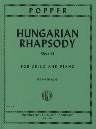 David Popper - Hungarian Rhapsody op. 68