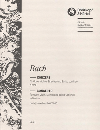 Johann Sebastian Bach - Concerto in D minor BWV 1060