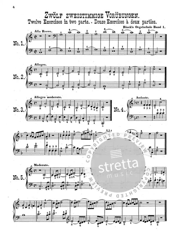 Johann Christian Heinrich Rinck - Praktische Orgelschule op. 55 Band 1-6 (1)