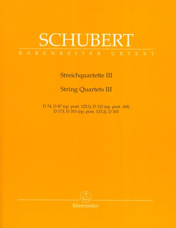 Franz Schubert - Streichquartette III