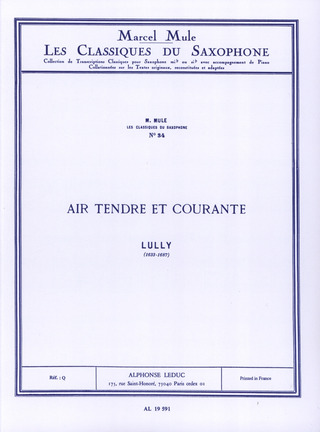 Jean-Baptiste Lully - Air tendre et Courante