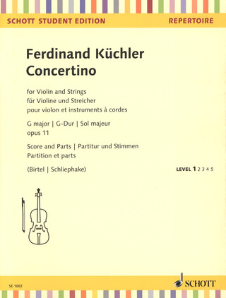 Ferdinand Küchler - Concertino G-Dur op. 11 – Level 1