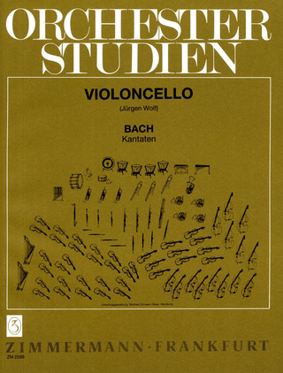 Johann Sebastian Bach: Orchesterstudien Violoncello/Violoncello