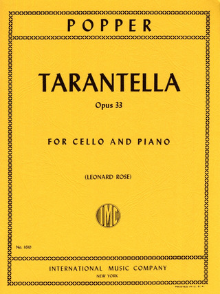 David Popper - Tarantella op. 33
