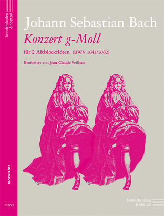 Johann Sebastian Bach - Konzert g-Moll für 2 Altblockflöten BWV 1043/ 1062