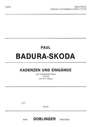 Paul Badura-Skoda - Kadenzen und Eingänge