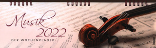Kalender Wochenplaner Musik 2022 Wochenkalender zum Aufstellen 32,5 x 9,5 cm