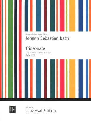 Johann Sebastian Bach - Triosonate für 2 Flöten und Basso continuo G-Dur BWV 1039