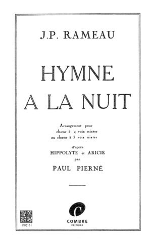 Jean-Philippe Rameau: Hymne à la nuit