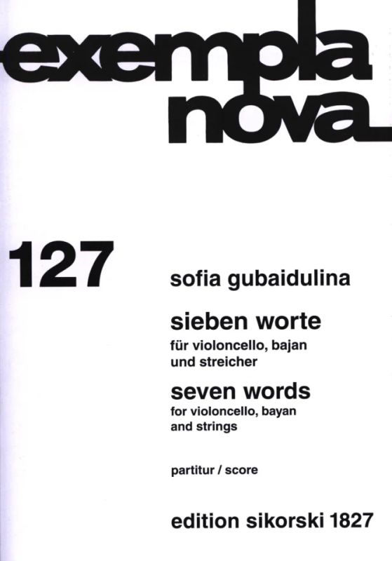 Sofia Gubaidulina - 7 Worte für Violoncello, Bajan und Streicher