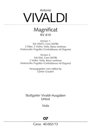 Antonio Vivaldi - Magnificat RV 610