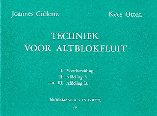 Joannes Collette - Techniek Voor Alt Blokfluit 3